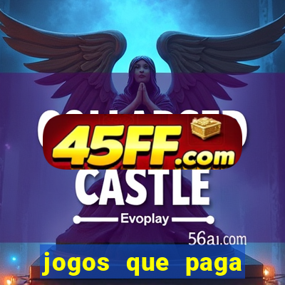 jogos que paga dinheiro de verdade no pix